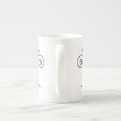 Niedliches Cat-Foto mit boho Stil und Text Porzellantasse (Rückseite)