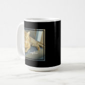 Niedliches Cat-Foto Modernes Schwarzes individuell Kaffeetasse (Vorderseite Links)