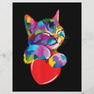 Niedliches Cat Geschenk für Kitten Liebhaber Farbe Flyer
