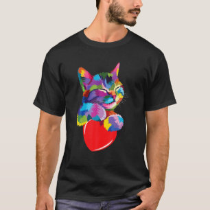 Niedliches Cat Geschenk für Kitten Liebhaber farbe T-Shirt