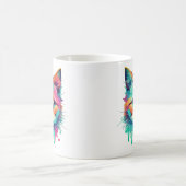 Niedliches Cat-Gesicht - mehrfarbiges Design-89059 Kaffeetasse (Mittel)