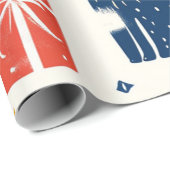 Niedliches Cat Gift Wrapping Paper - Feierliche Fe Geschenkpapier (Rolleneckpunkt)