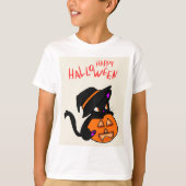 Niedliches Cat Halloween Spaß - Endlose Feier! T-Shirt (Vorderseite)