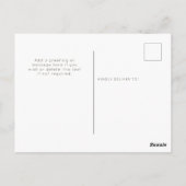 Niedliches Cat Handwriting Skript glücklich Thanks Postkarte (Rückseite)