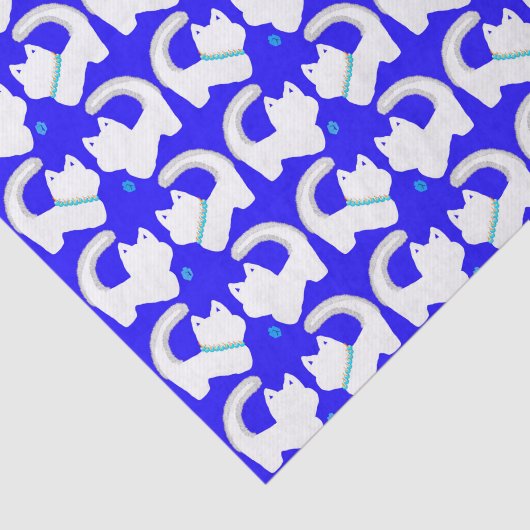 Niedliches Cat Hanukkah-Papierpapier Seidenpapier (Ausschnitt)