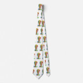 Niedliches Cat Ice Creme Cone farbig Krawatte (Vorderseite)