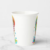 Niedliches Cat Ice Creme Cone farbig Pappbecher (Links)