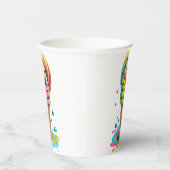 Niedliches Cat Ice Creme Cone farbig Pappbecher (Rechts)