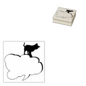 Niedliches Cat Journal Gummistempel (Stempel)