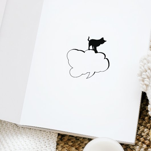 Niedliches Cat Journal Gummistempel