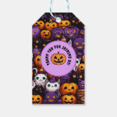 Niedliches Cat Kawaii Style Halloween CAT-TASTIC T Geschenkanhänger (Rückseite)