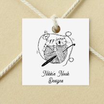 Niedliches Cat-Logo für Crochet Crafter