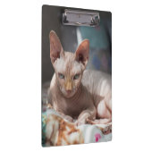 Niedliches Cat Lounges ohne Pelz Klemmbrett (Rechts)