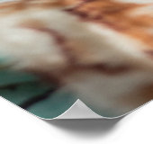 Niedliches Cat Lounges ohne Pelz Poster (Ecke)