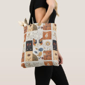 Niedliches Cat-Muster im Jugendstil Tasche (Von Nahem)