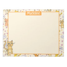 Niedliches Cat-Muster Name hinzufügen