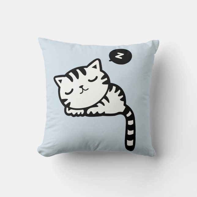 Niedliches CAT-NICKERCHEN-PILLOW Kissen (Vorderseite)