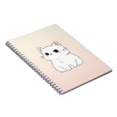 Niedliches Cat-Notebook - Minimalistische Pastell- Notizblock (Rechte Seite)