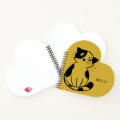 Niedliches Cat-Notebook mit Individuelle Name-Desi Notizblock (Innenseite)