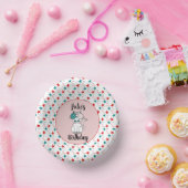 Niedliches Cat Patriotic Birthday Sprinkles Party Pappteller (Party)