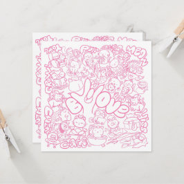 Niedliches Cat Patten mit ASL ILY-Zeichen - ASL De