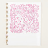 Niedliches Cat Patten mit ASL ILY-Zeichen - ASL De Planer (Vorderseite)