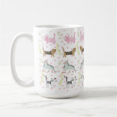 Niedliches Cat Pattern #4 Kaffeemaschine Tasse (Links)