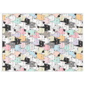 Niedliches Cat Pattern Tableclout Tischdecke (Vorderseite (Horizontal))
