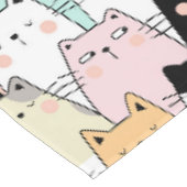 Niedliches Cat Pattern Tableclout Tischdecke (Schrägansicht)