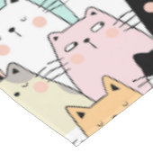 Niedliches Cat Pattern Tableclout Tischdecke (Schrägansicht)