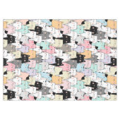 Niedliches Cat Pattern Tableclout Tischdecke (Vorderseite (Horizontal))