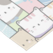 Niedliches Cat Pattern Tableclout Tischdecke (Schrägansicht)