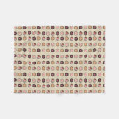 Niedliches Cat Paws-Muster Fleecedecke (Vorderseite (Horizontal))