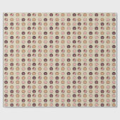 Niedliches Cat Paws-Muster Geschenkpapier (Flach)