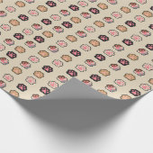 Niedliches Cat Paws-Muster Geschenkpapier (Ecke)