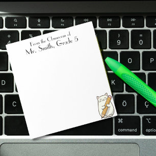 Niedliches Cat & Pencil, Lehrerempfehlung, kundens Notizblock