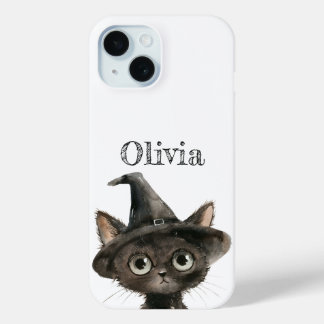 Niedliches Cat Personalisiert Halloween Phone Case