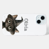 Niedliches Cat Personalisiert Halloween Phone Case (Rückseite (Horizontal))