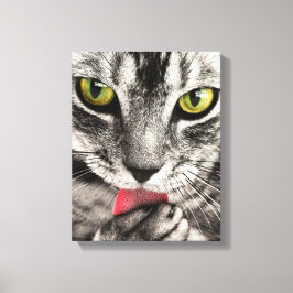 Niedliches Cat Portrait. Canvas Print personalisie Leinwanddruck