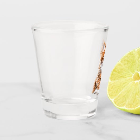 Niedliches Cat Shot Glass Schnapsglas (Links)