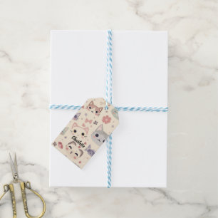Niedliches Cat simple pet kitta Pattern Party Geschenkanhänger