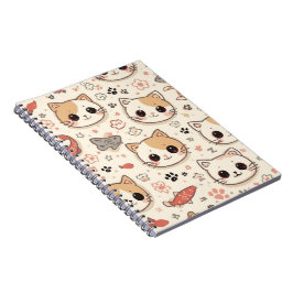 Niedliches Cat simple pet kitta Pattern Party Notizblock