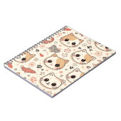 Niedliches Cat simple pet kitta Pattern Party Notizblock (Linke Seite)