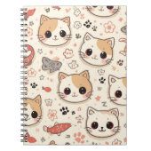 Niedliches Cat simple pet kitta Pattern Party Notizblock (Vorderseite)