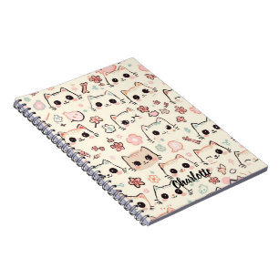 Niedliches Cat simple pet kitta Pattern Party Notizblock