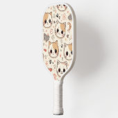 Niedliches Cat simple pet kitta Pattern Party Pickleball Schläger (Links)