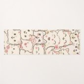Niedliches Cat simple pet kitta Pattern Party Yogamatte (Vorderseite (Horizontal))