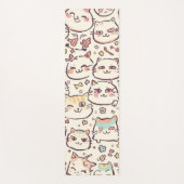 Niedliches Cat simple pet kitta Pattern Party Yogamatte (Vorderseite)