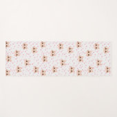 Niedliches Cat simple pet kitta Pattern Party Yogamatte (Vorderseite (Horizontal))