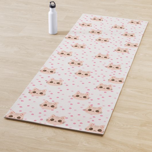 Niedliches Cat simple pet kitta Pattern Party Yogamatte (Beispiel)